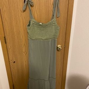 American Eagle crochet top maxi dress XL